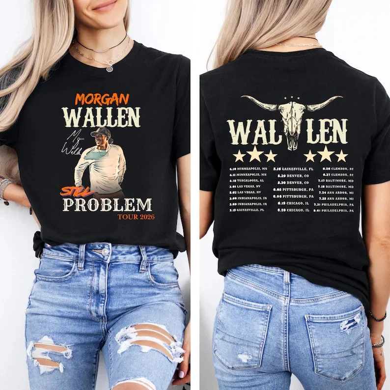 Camisa Morgan Wallen Still The Problem Tour 2026 unisex AN65091 Foto 1 de 1