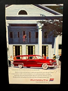 1950's Print Advertising, Plymouth Chrysler Savoy, Station Wagon, Meadow Brook - Picture 1 of 1