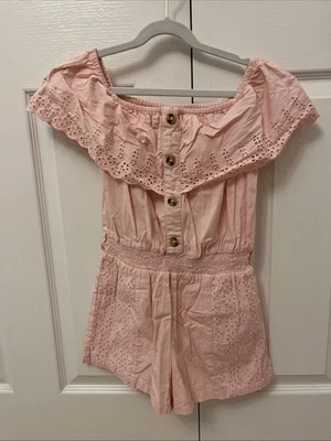 River Island Girls Pink Playsuit Age 10 Years - Image 1 of 4