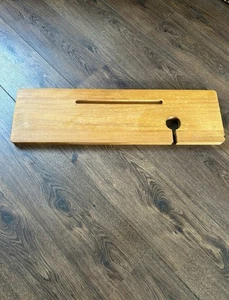 Wooden Bath Tray with iPad Tablet & And Wine Glass Holder - Picture 1 of 1