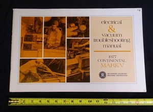 1977 Lincoln Continental Mark V Electrical Vacuum Wiring Diagram Large Manual - Bild 1 von 10