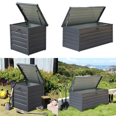 200/350/600L Outdoor Storage Box Tool Utility Chest Cushion Shed Garden Lockable - Image 1 of 4