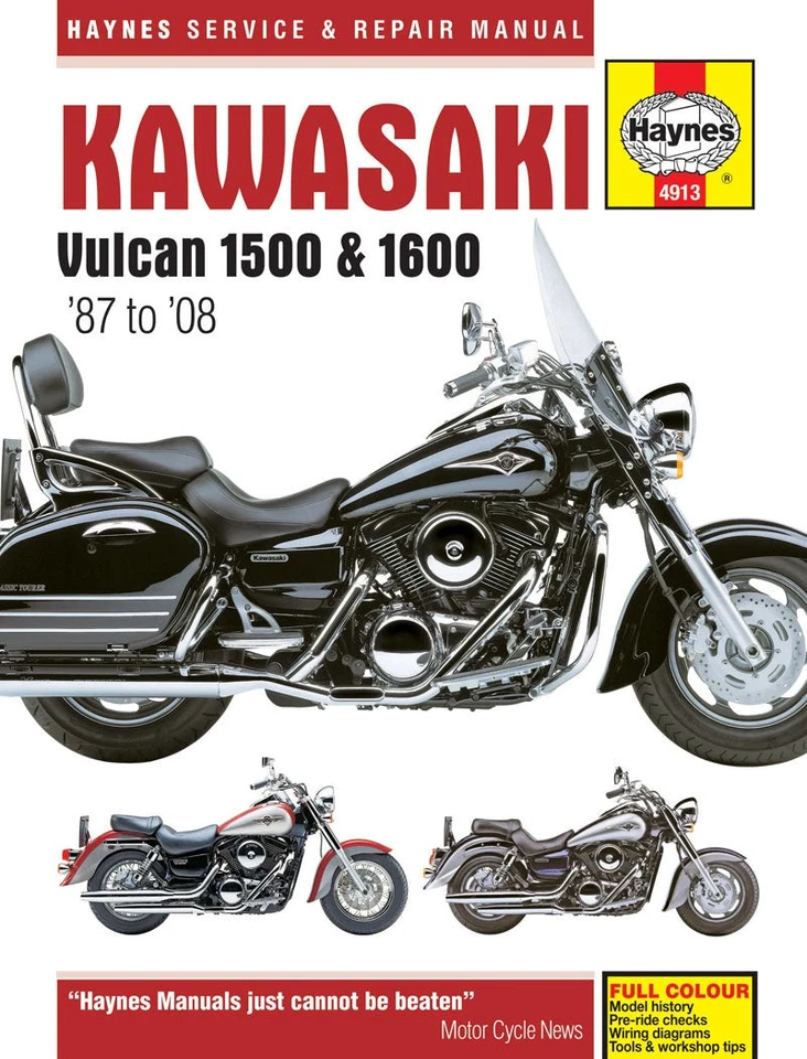 Kawasaki Vulcan 1500/1600 1987-2008 Руководство по Ремонту Магазина Haynes Clymer - Изображение 1 из 1