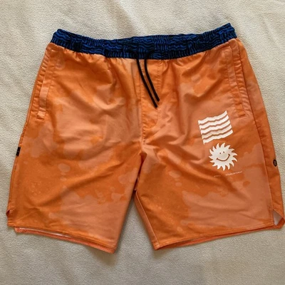 Pantalones Cortos Stance Complex Hombre XL 7" Naranja Entrenamiento Elastizados Sol Performance Tech Foto 1 de 4