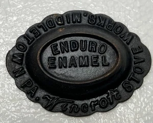 Wincroft Stove Works Tip Tray Enduro Emaille Aschenbecher Werbung Gusseisen USA PA - Bild 1 von 5