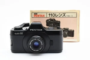 【NEAR MIMT】ASAHI Pentax Auto 110 Film Camera Black 24mm F2.8 From JAPAN - Picture 1 of 16