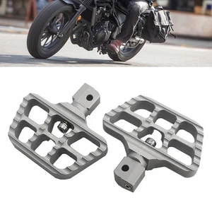 Motorcycle Front Footrest Wide Floorboards Rider For Indian Scout Bobber 2018-24 - Picture 1 of 7