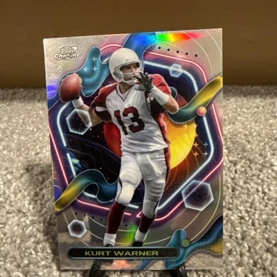 2024 topps chrome football composite galaxy refractor Kurt Warner no. 256 - Image 1 of 3