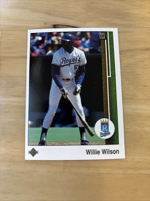 1989 Upper Deck - Willie Wilson #244 - Image 1 of 2
