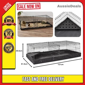 Habitat Enclosure + Roof Guinea Pig Small Animal Pet Cage Top Large Hutch Plus - Picture 1 of 9