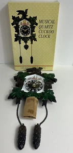 Kunststoff musikalische Quarz Kuckucksuhr neu in Box MSR Imports Nr. 4441 - Bild 1 von 5