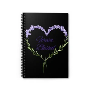 Forever Blessed Spiral Notebook - Floral Heart Design | 118 Pages - Picture 1 of 4