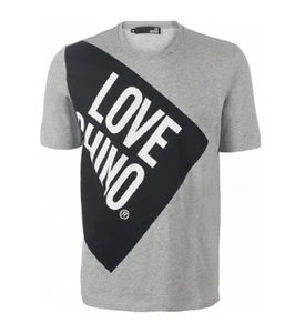 T SHIRT LOVE MOSCHINO GRIS LOGO LOVE CHINO - Foto 1 di 1