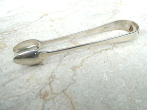 Antique George III Hallmarked Sterling Silver Sugar Tongs London 1818 T. Dicks - Picture 1 of 6