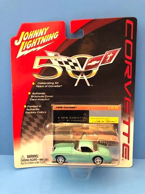 JOHNNY Lightning 1956 CORVETTE TURQUOISE 50 件 4 件 — 第 1/2 张图片