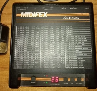 Alesis Midifex VINTAGE effects unit, original power supply and manual - Image 1 of 4