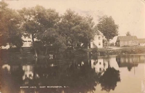 Mirror Lake East Washington NH New Hampshire E D Putnam c.1917 RPPC A545 - Picture 1 of 2