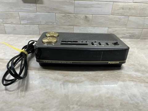 Vintage 1980s Panasonic RC-6180 Big Bell LED Digital Clock Radio Tested Cover