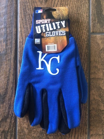 Kansas City Royal Gloves Non Slip Work Utility Adult MLB Baseball Sports Grip Cover