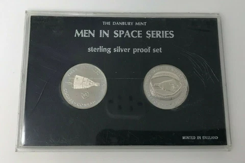 Danbury Mint, Men in Space Series, Sterling Silver Proof Set Gemini VI & V Cover