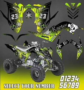 Yamaha Raptor 700 Graphics kit 2006-2013 atv decals stickers - Foto 1 di 1