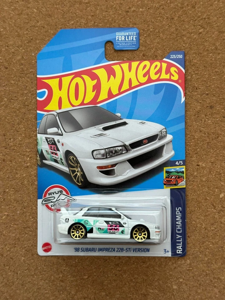 2022 Hot Wheels Rally Champs ‘98 Subaru Impreza 22B-STi Version Treasure Hunt - Image 1 of 1