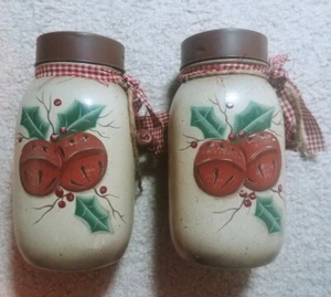 Christmas Jar Votive Candle Holder - Set of 2 - Picture 1 of 2