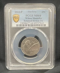 2022 p wilma mankiller quarter error - Picture 1 of 6