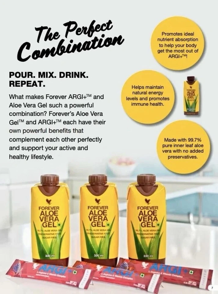 (12 FOREVER ALOE VERA GEL DRINK MINI) ~ 0.33ML EA ~ SUGAR-FREE ~ FREE SHIPPING - Image 1 of 4