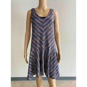 Anthropology Maeve ärmelloses Strickkleid Chevron Muster Freizeit Minikleid XS - Bild 1 von 7