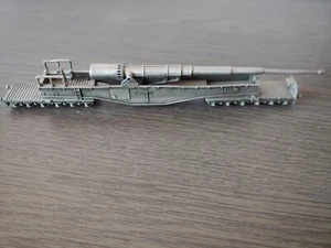 Franklin Mint Pewter German WWII Railway Gun Car - World's Greatest Railroad  - Picture 1 of 4