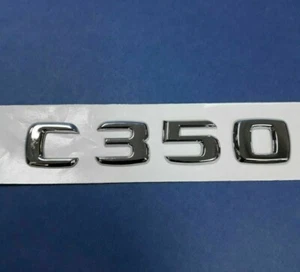 CHROME * C350 * TRUNK LETTER EMBLEM BADGE FOR MERCEDES BENZ C-CLASS W204 W205 - Bild 1 von 2