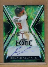 2023 Leaf Exotic Baseball RONALD ACUNA Jr. Kaleidoscope Chameleon Auto. #3/5