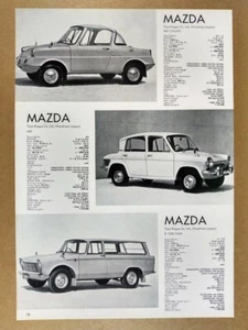 Mazda R360 1964 cupé Carol 600 B1500 furgoneta recorte de página - Imagen 1 de 1