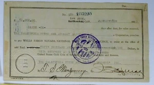 1921 CALIFORNIA San Jose CA $50,000 Prune & Apricot Growers Bank Check FREE SHIP - Picture 1 of 2