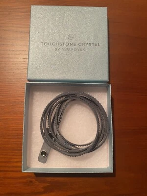 Pulseira Touchstone Crystal da Swarovski Wrap-Star, denim - Imagem 1 de 3