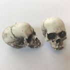 Gilet 1/2 perles de crâne tête de squelette Harley Goth Punk MC fabriqué aux États-Unis 15BV