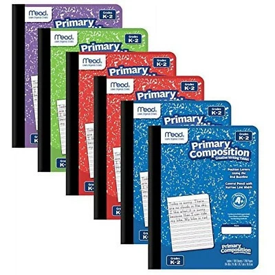 Mead Primary Comp Books, Ruled, Grades K-2, 7.5" x 9.75", 100 Sheets, 6 Count - Image 1 of 4