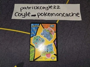 Tarjeta adhesiva Bulbasaur, Ivysaur & Venusaur #10 Pokemon Topps LP frontal/nm trasero - Imagen 1 de 12