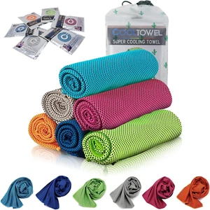 Cooling Towel Ice Towel for Instant Cooling Yoga Travel Gym Fitness 35x12 6 Pack - Picture 1 of 12