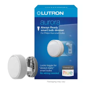 Aurora Smart Bulb Dimmer Switch for Paddle Switches, for Philips Hue Smart White - Picture 1 of 12