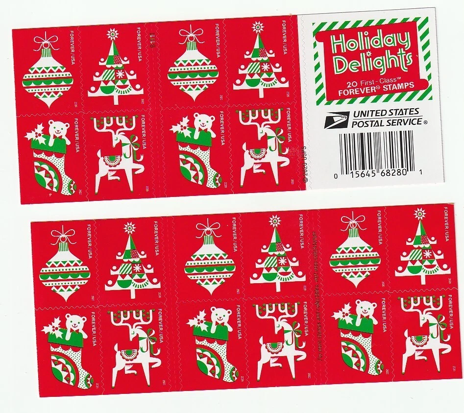 Scott # 5526 - 5529  US  Christmas  Holiday Delights  20 stamps  M/NH  Free Ship - Image 1 of 1