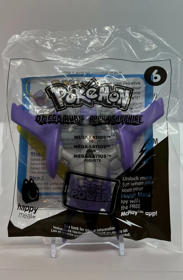 Pokemon - 2015 McDonald's Mega Latios - Figura de juguete Happy Meal - Sellado de fábrica Foto 1 de 3