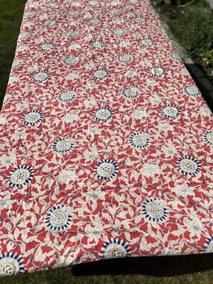 Edredón Ralph Lauren Costa Azul Girasol Rojo Azul Floral Colcha Difícil de Encontrar *LEER Foto 1 de 4