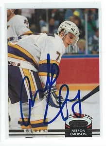 Nelson Emerson Signed 1992/93 Topps Stadium Club Card #306 - Picture 1 of 1