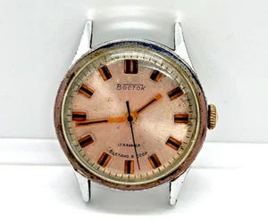 Wostok Vintage Vostok Watch Rare Ussr Men Serviced Soviet Wris Original Military - Picture 1 of 24