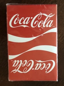 COCA-COLA Deck of Cards with Red and White Double Logo Image Sealed (1984) NEW! - Picture 1 of 10