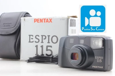 🎦VIDEO👀✨MINT✨ Pentax Espio 115 Black Point & Shoot 35mm Film Camera From JAPAN - Image 1 of 4