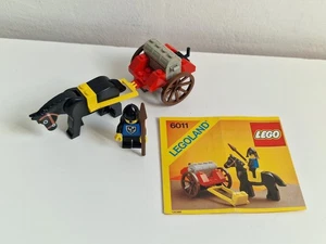 Lego vintage set Legoland Castle 6011 Black Knight's Treasure, with instructions - Imagen 1 de 5
