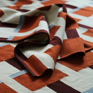 Antique Scandinavian Kilim Rug | Swedish Boho Flatweave Carpet For Living Room - Picture 1 of 8